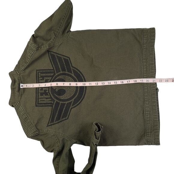 Disney Star Wars Galaxys Edge Resistance Logo Jacket Green Spire Outpost Size XS - Picture 4 of 6